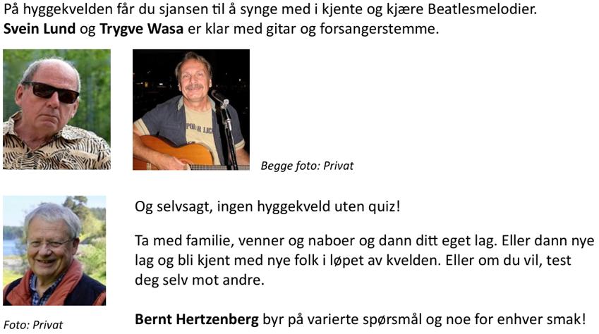 Hyggekveld på Husebylåven